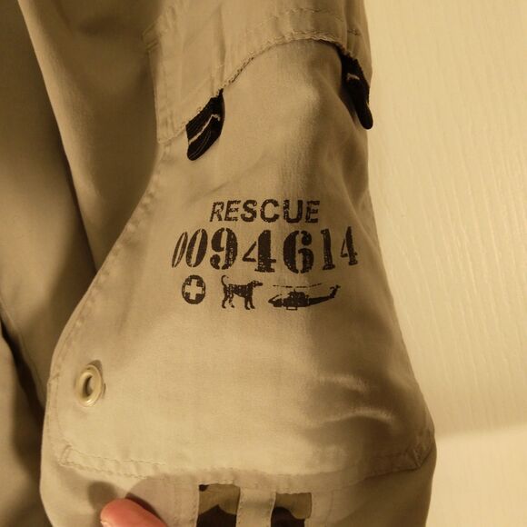 A.P. Co. reversible cargo shorts mens M Medium camo gray utility striped - Picture 5 of 11